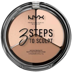 3 Steps to Sculpt Face Sculpting Palette Fair 3x5g
