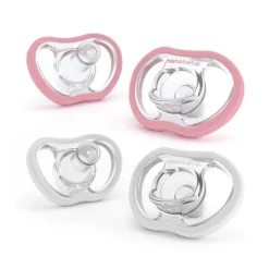Active Flexy Pacifier Pink/White 4m+ 4pcs