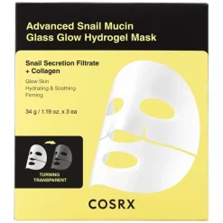 Advanced Snail Mucin Glass Glow Hydrogel Mask 3pcs