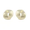 Aero Big Round Earring Plain Gold