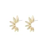 Aero Small Oval Earring Plain Gold