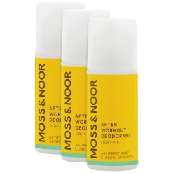 After Workout Deodorant Light Mint 3x60ml