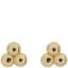 Agnes 3 Balls Small Stud Earrings 4mm