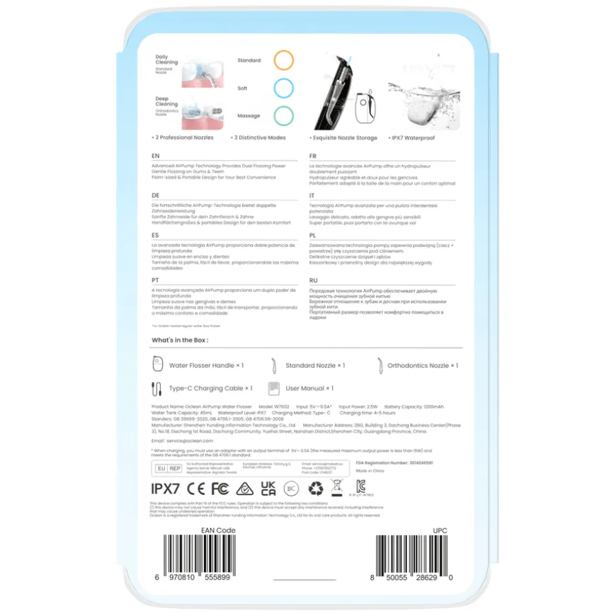 AirPump A10 Water Flosser Gray