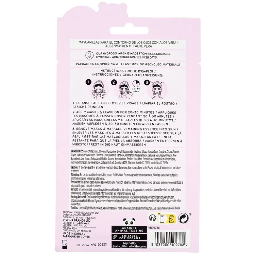 Aloe & Collagen Eye Mask