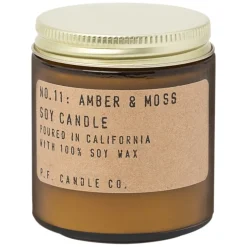 Amber & Moss Mini Soy Candle 104ml