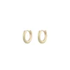 Amsterdam Small Earring Plain Gold 15mm