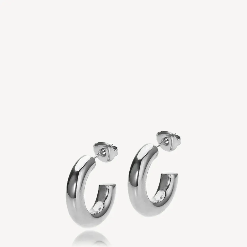 Aura Hoops Small Steel 19mm