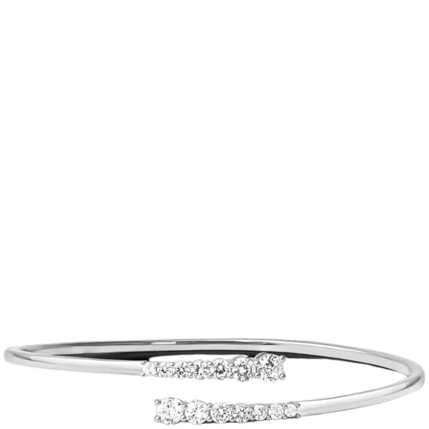 Aurora Bangle Bracelet Silver