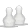 Baby Bottle Nipple Round Silicone Slow Flow 2pcs
