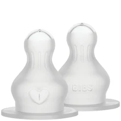 Baby Bottle Nipple Round Silicone Slow Flow 2pcs
