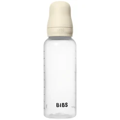 Baby Bottle Round Silicone Medium Flow Ivory 270ml
