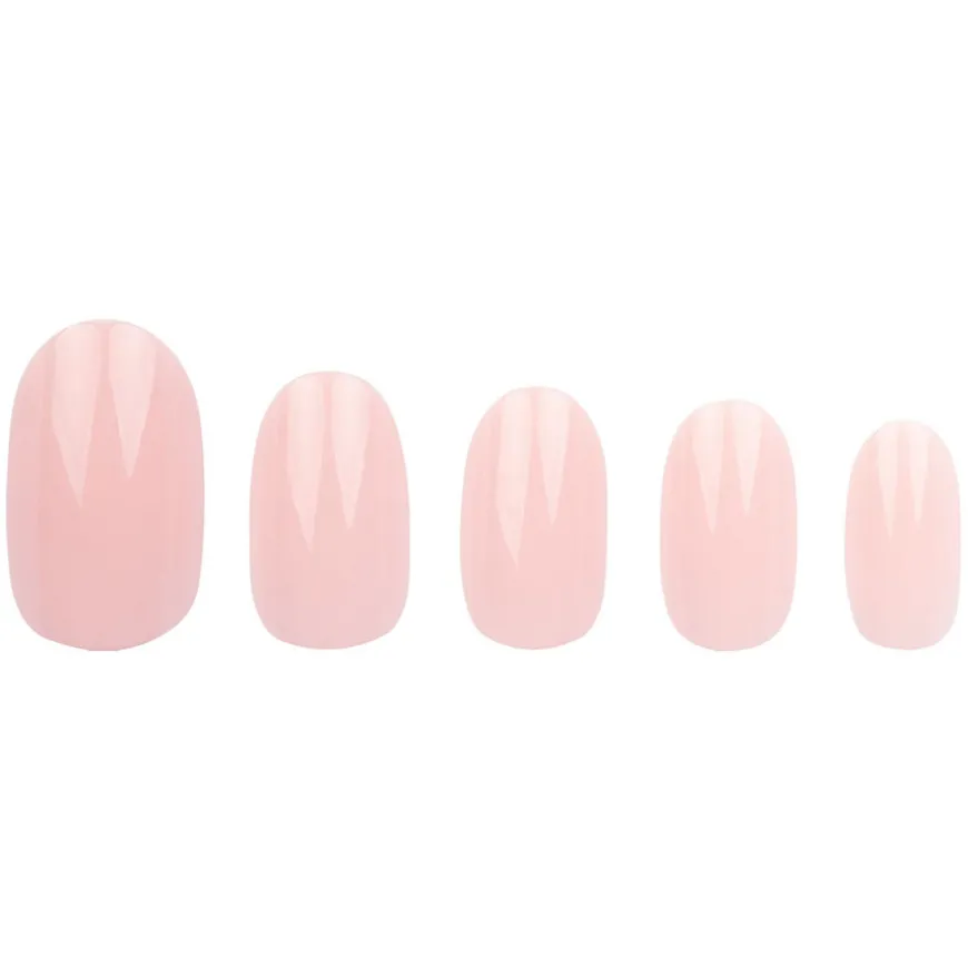 Baby Pink Oval Nails 24pcs