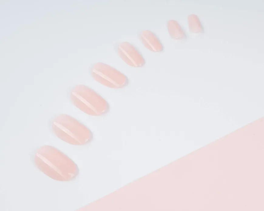 Baby Pink Oval Nails 24pcs