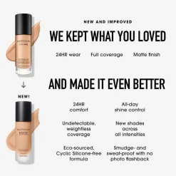 BAREPRO 24H Matte Comfort Liquid Foundation Fair 15 Warm 30ml