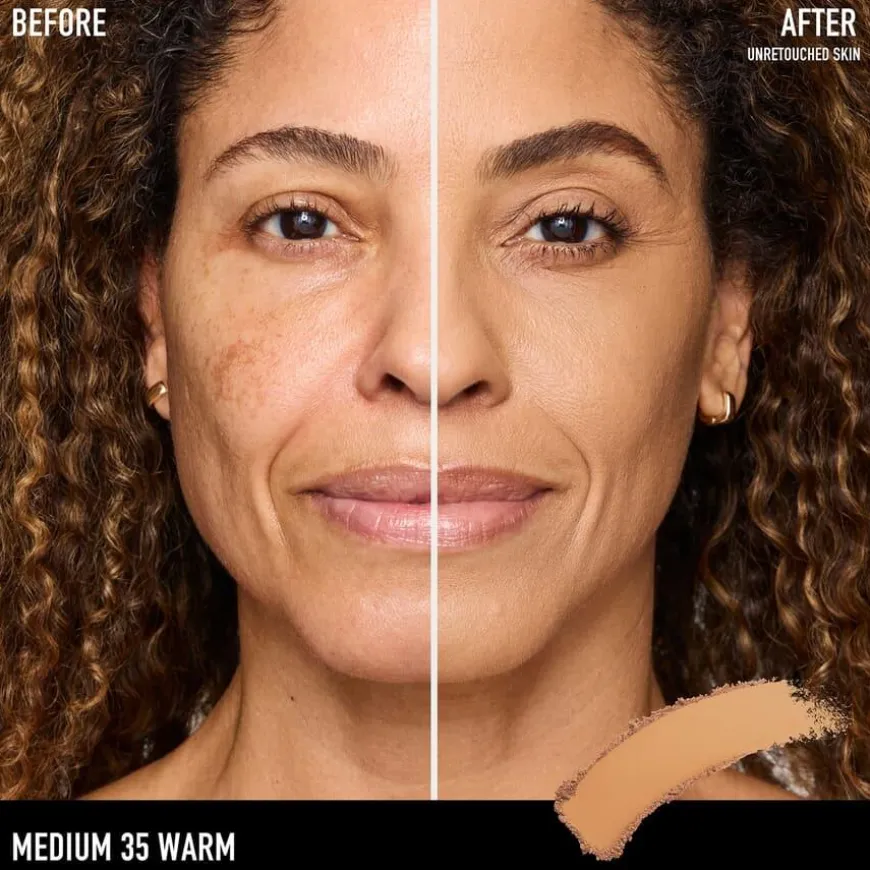 BarePRO 24H Skin-Perfecting Pressed Powder Medium 35 Warm