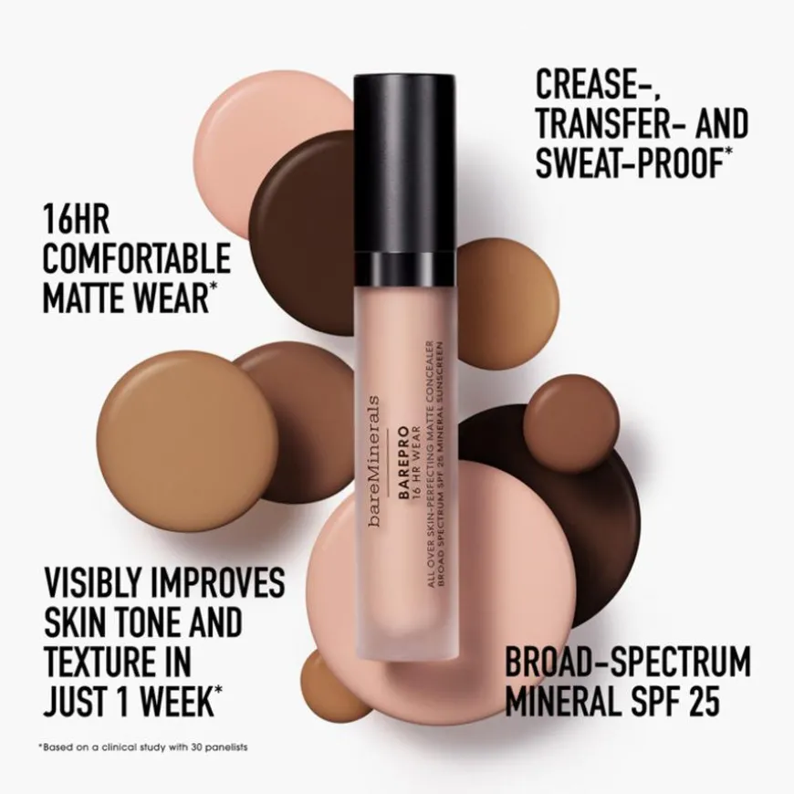 BarePro 16HR Wear All Over Skin-Perfecting Matte Concealer Medium Deep 400 Neutral 7,5ml