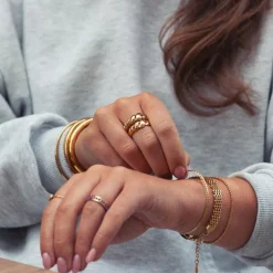 Bea Croissant Ring Stainless Steel