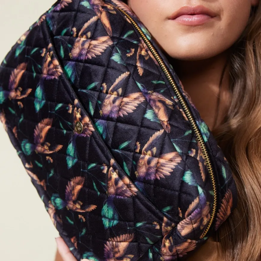 Beauty Bag Black Hummingbird Large