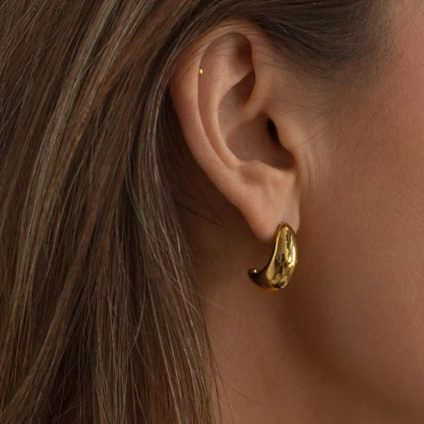 Beaux Classic Chunky Stud Earrings 19,5mm