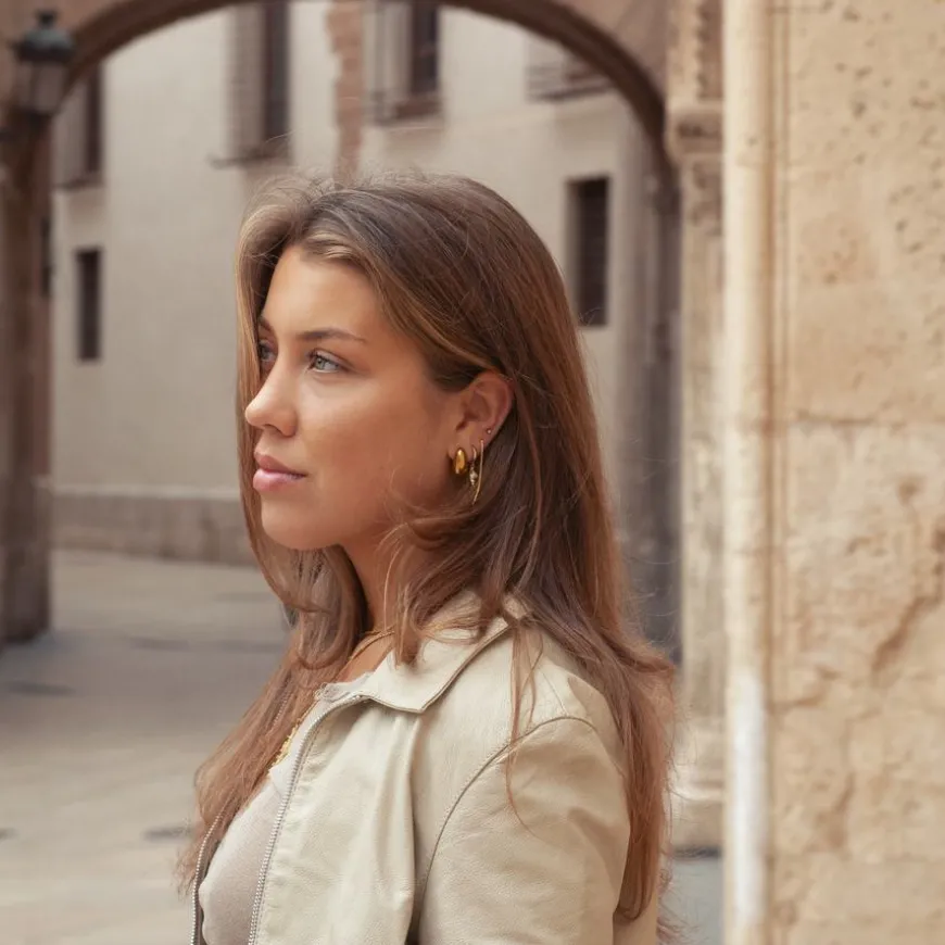 Beaux Classic Chunky Stud Earrings 19,5mm