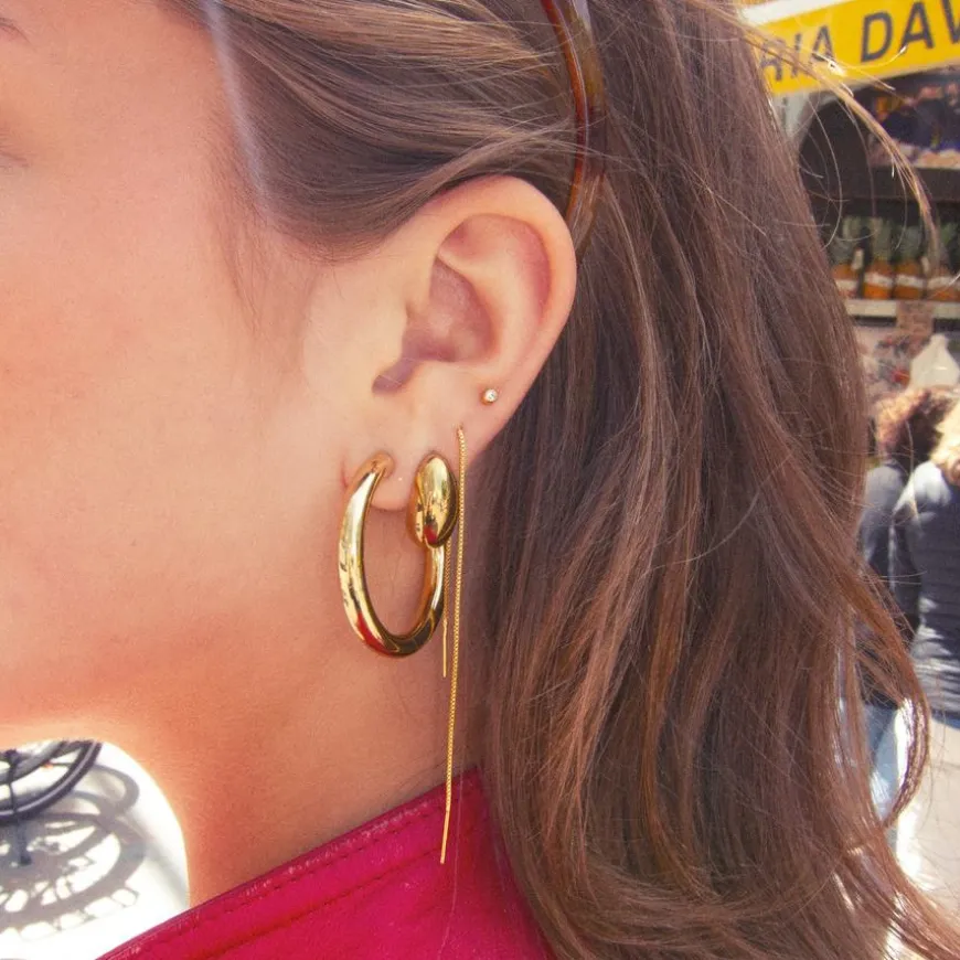 Beaux Classic Chunky Stud Earrings 19,5mm