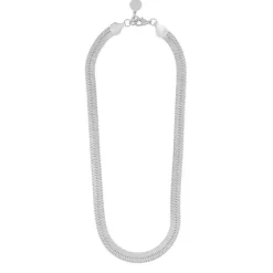 Bella Chain Necklace Plain Silver 45cm