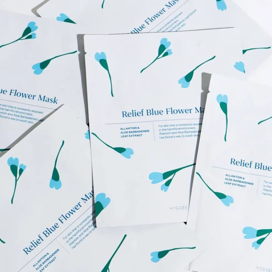 Blue Flower Relief Flower Mask 35ml