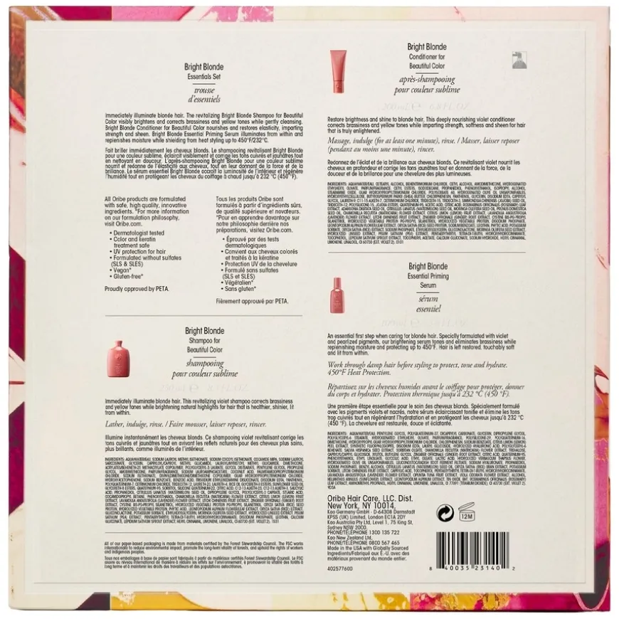 Bright Blonde Essentials Spring Set 3pcs