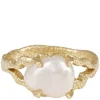 Brittany Big Pearl Ring Gold Small