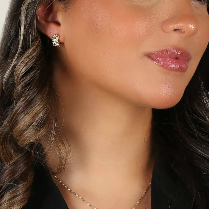 Brittany Hoop Earring Gold Onesize