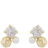 Brittany Small Earring Gold/Clear Onesize