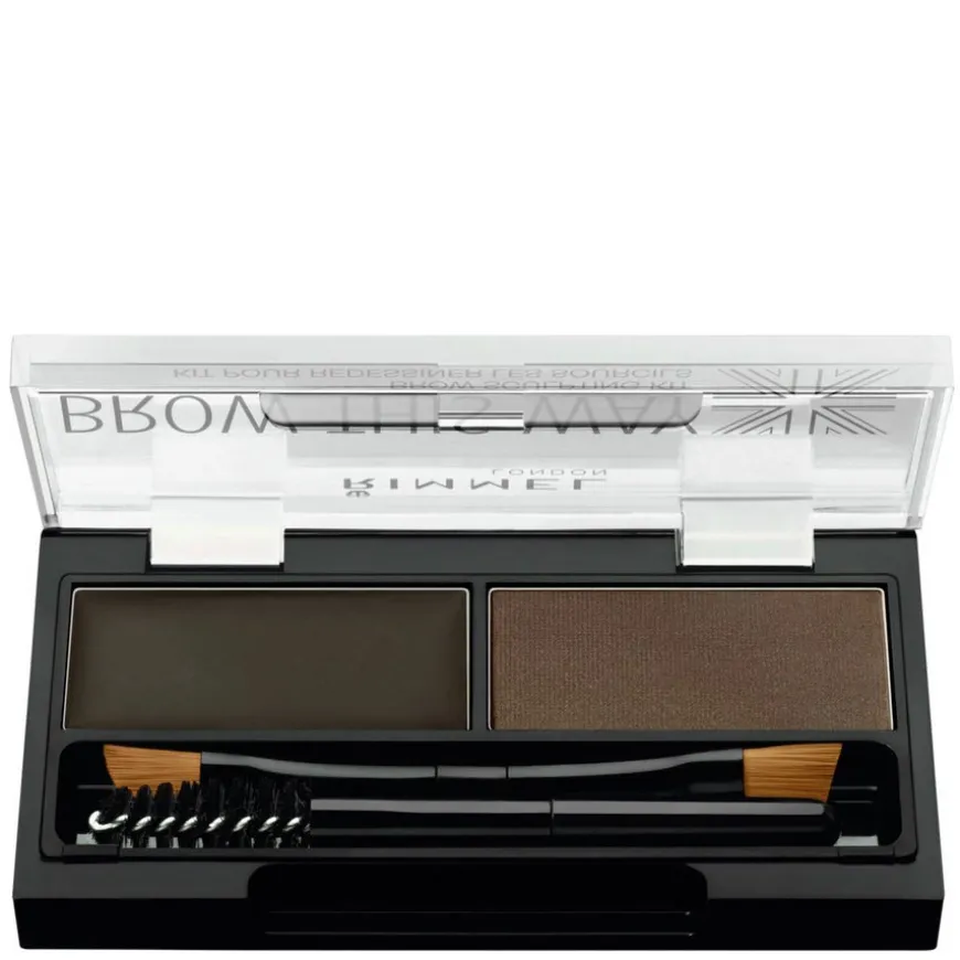 Brow This Way Eyebrow Powder Kit Dark Brown 2,4g