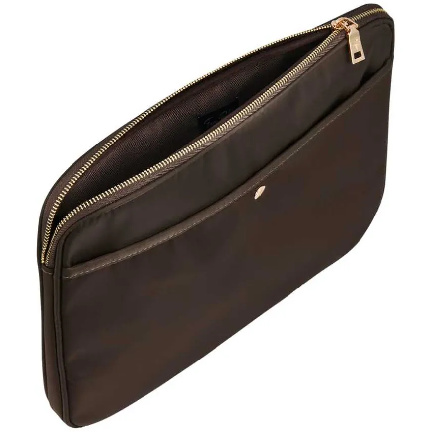 Brown Nylon Laptop Sleeve