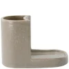 Brush and Soap Holder Datura Shellish Grey