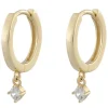 Camille Small Ring Earring Gold/Clear 14,5mm