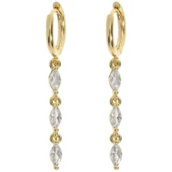 Carina Crystal Party Hoop Earrings
