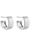 Carrie Small Earring Plain Silver 13mm