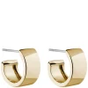 Carrie Small Earring Plain Gold 13mm