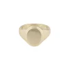 Casual Kim Signet Ring Plain Gold M