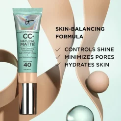 CC+ Cream Natural Matte Foundation For Oily Skin SPF40 Fair Warm 32ml