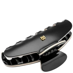 Cellulose Acetate Pince à Cheveux Large Black/White