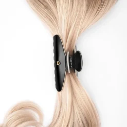 Cellulose Acetate Pince à Cheveux Large Black/White