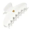Cellulose Acetate Pince À Cheveux Medium Hairclip White