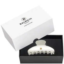 Cellulose Acetate Pince À Cheveux Medium Hairclip White