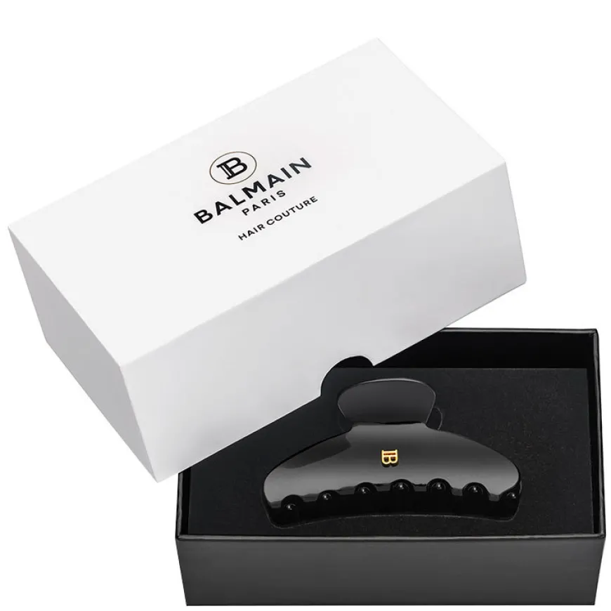 Cellulose Acetate Pince À Cheveux Medium Hairclip Black