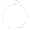 Charm Necklace Extra Thin Gold