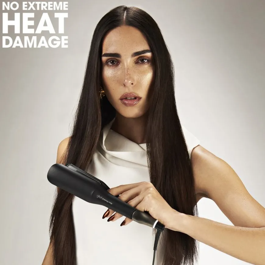 Chronos Max Wide Plate Hair Straightener Black