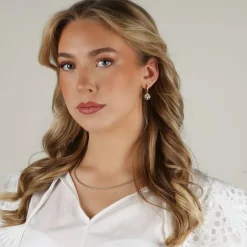 Cicce Coin Pendant Earring Gold Onesize