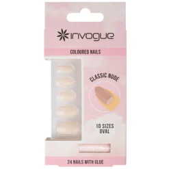 Classic Nude Oval Nails 24pcs